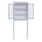 Alaterre Furniture Dorset Bath  Over the Toilet Space Saver Storage with Glass Doors Upper Cabinet ANVA7273WH - alternate 6